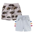 thumbnail image 1 of XEGLSBU 2 pack Boys Shorts Size 8-10 Toddler Boys' Knit Shorts Animal Graphic Drawstring Trunks Coton Shorts Beach Bathing Little Boys Bottoms Size 4Y, 1 of 8