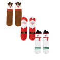 thumbnail image 1 of XEGLSBU 3 Pack Christmas Stocking Stuffers for Adults Women Stockings Fashionable Pattern Cartoon Cute Christmas Winter Warm and Comfortable Casual Socks One Size, 1 of 5