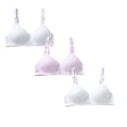 thumbnail image 1 of XEGLSBU 3 Pack Girls Underwear Sports Bra Non Padded Wirefree Bralette Comfortable Seamless Bras Daily Wear Soft Breathable Support Size12-14 Years, 1 of 4
