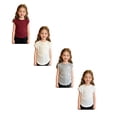 thumbnail image 1 of XEGLSBU 4 Pack Girls T Shirts Polka Dots Summer Short Sleeve Tops Casual Lightweight Round Neck Tee Size 6-7 Years, 1 of 6