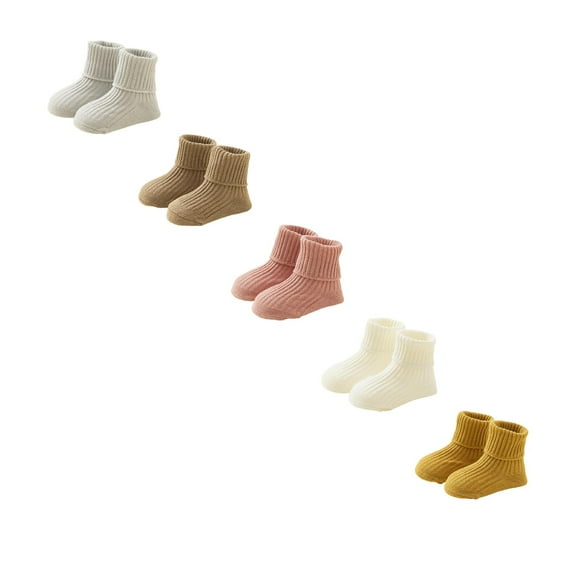 XEGLSBU 5 Pack Toddler Socks Girls 2T-3T Baby Socks Grip Ankle Socks for Boys Girls Soft Breathable Seamless Comfortable Toddler Socks for Daily Wear Toddler Socks 5T Girls Size 1-3 Years