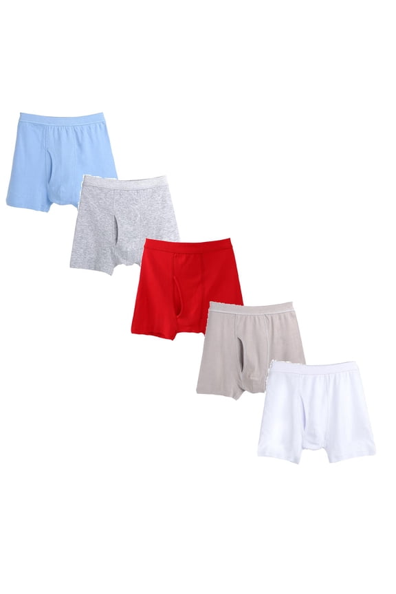 5PCS Mens Boxer Briefs Mens Comfortable Loose Head Open Senior Shorts Size XXL