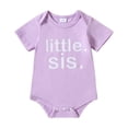 thumbnail image 1 of XEGLSBU Baby Bodysuit Dresses 3-6 Months Baby Boys Bodysuits Soft Stretchy Comfortable Everyday Wear Snap Closure Romper Outfit Purple Size 0-3 Months, 1 of 7