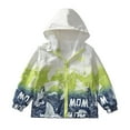 thumbnail image 1 of XEGLSBU Baby Boys' Fall Light Coats & Jackets Boys Windbreaker Jacket with Hood Outdoor Play Printed Pullover Lightweight Jacket for Cold Weather Youth Sports Green Size 10-11 Years, 1 of 6