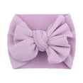 thumbnail image 1 of XEGLSBU 8inch Bows for Girls 1PC Baby Toddler Girls Bowknot Headband Stretch Hairband Headwear Bows for Girls 8inch Purple One Size, 1 of 2