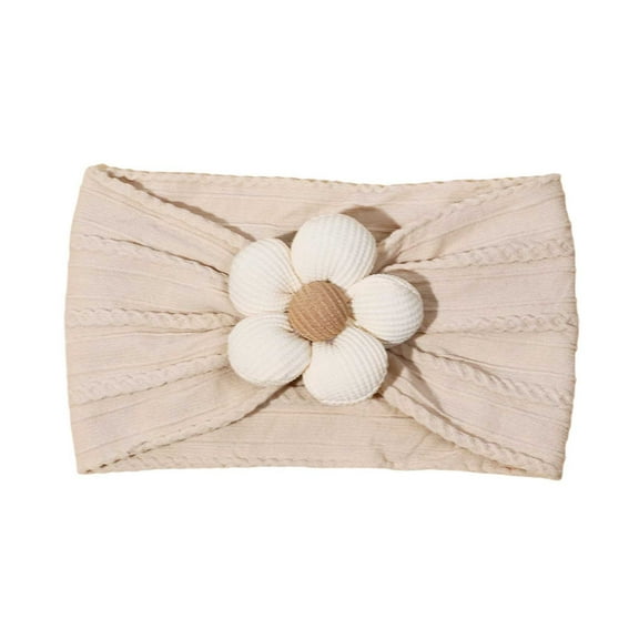 XEGLSBU Baby Girl Bows Clips 2inch Children's Hair Accessories Baby Solid Color Five Petal Flower Wide Headband Soft Protector Cartoon Headband 0 1 Year Old One Size