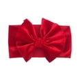 thumbnail image 1 of XEGLSBU Baby Girl Bows Small Pack Kids Girls Baby Solid Headband Hair Band Bow Accessories Headwears Hair Bows for Girls 4-6 A-Red One Size, 1 of 2