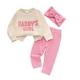 thumbnail image 1 of XEGLSBU Baby Girl Outfits Fall/Winter Girls Long Sleeve Hoodie with Pants Outfit Cozy Casual 2 Piece Toddler for Family Photos Pink Size 2-3 Years, 1 of 9