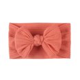 thumbnail image 1 of XEGLSBU Bows for Girls 3inch Solid Bow Hair Band Headband Headwears Kids Accessories Girls Baby Baby Care Baby Girl Bows and Headbands Organizer Orange One Size, 1 of 3