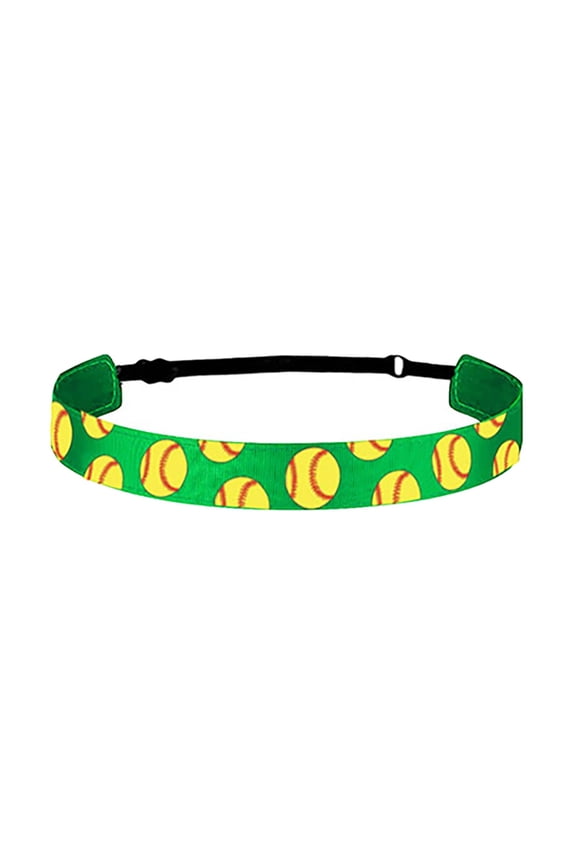 Bows for Girls Hair Clip Bows Big Girls Baseball Softball Sports Hairband Elastic Non Headband Hairband Running Headband Hair Accessories Bows for Girls Green One Size