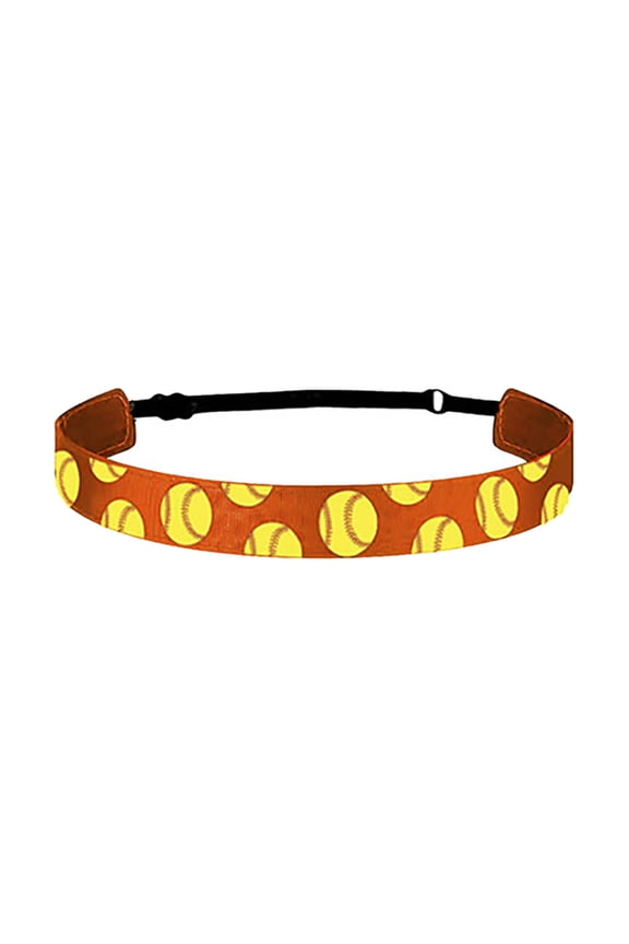 Bows for Girls Hair Clip Bows Big Girls Baseball Softball Sports Hairband Elastic Non Headband Hairband Running Headband Hair Accessories Bows for Girls Hair Clip Bows Orange One Size