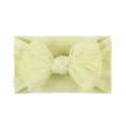thumbnail image 1 of XEGLSBU Bows for Girls 3inch Solid Bow Hair Band Headband Headwears Kids Accessories Girls Baby Baby Care Baby Girl Bows Small Yellow One Size, 1 of 3
