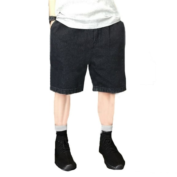 XEGLSBU Boys Jeans Size 16 Boys Fashion Workwear Jeans Retro Children's Summer Clothes Shorts 2 12 Years Old Black Size 2-3 Years