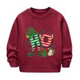 thumbnail image 1 of XEGLSBU Boys Long Sleeve Shirts Size 10-12 Black Children's Autumn and Winter Long Sleeve and Christmas Print Casual Thick Warm Round Neck Hoodie for Boys and Girls Red Size 7-8 Years, 1 of 3