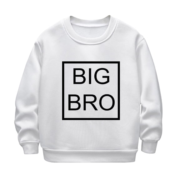 XEGLSBU Boys Long Sleeve Shirts Size 14 Children's Autumn and Winter Long Sleeve and Casual Thick Warm Round Neck Hoodie for Boys and Girls a-White Size 3-4 Years