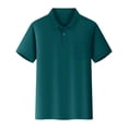 thumbnail image 1 of XEGLSBU Boys Short Sleeve Shirts Size 7-8 Boys Casual Short Sleeve Solid Color Shirt Comfortable Kids Top for Daily Wear and Play Dark Green Size 4-5 Years, 1 of 2