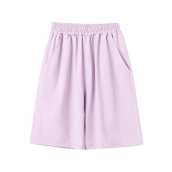 XEGLSBU Boys Shorts 5T Athletic Toddler Girls Boys Kids Sport Solid Casual Shorts Fashion Beach Cargo Pants Shorts Purple Size 4-5 Years