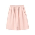 thumbnail image 1 of XEGLSBU Boys Shorts 5T Black Toddler Girls Boys Kids Sport Solid Casual Shorts Fashion Beach Cargo Pants Shorts Pink Size 11-12 Years, 1 of 5