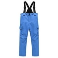 thumbnail image 1 of XEGLSBU Boys Snowsuit Kids Snowpants Winter Warm Skiing Snowboard Pants for Boys Girls Baby Snowsuit 9-12 Months 3-Blue Size 160, 1 of 8