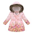 thumbnail image 1 of XEGLSBU Boys Winter Coat Size 6 Toddler Girls Winter Long Sleeve Fashion Thick Warm Hooded Down Soft Coat Down Paraks Boys Winter Coat Pink Size 2-3 Years, 1 of 6
