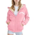 thumbnail image 1 of XEGLSBU Boys Winter Coat Size 7 Ski Girls Winter Hooded Jacket with Zip up Print Playful Outerwear for Toddlers and Kids Cozy Pockets Girls Winter Coat Pink-A Size 14-15 Years, 1 of 4