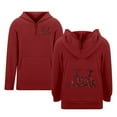 thumbnail image 1 of XEGLSBU Christmas Boys Hoodies Size 12 Boys Print Hooded Pullover Sweatshirt with Zipper Eyelets and Pocket for Kids Casual Wear Red Size 5-6 Years, 1 of 5