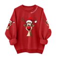 thumbnail image 1 of XEGLSBU Christmas Boys Hoodies Size 8-10 Set Children's Sweatshirt Merry Crew Neck Cute Holiday Print Pullover (3Y 10Y) 4-Red Size 9-10 Years, 1 of 2