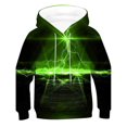 thumbnail image 1 of XEGLSBU Christmas Boys Hoodies Zip ups 2 To12 Year Boys Girls 3D Printed Fashion Pullover Sweatshirts Novelty Pattern Hoodies Green Size 8-9 Years, 1 of 2