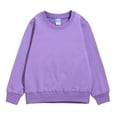 thumbnail image 1 of XEGLSBU Christmas Boys Zip up Hoodies Size 6-7 Kids Child Toddler Baby Boys Girls Solid Patchwork Long Sleeve Cotton Sweatshirt Pullover Tops Blouse Outfits Clothes Purple Size 5-6 Years, 1 of 2