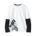 thumbnail image 1 of XEGLSBU Christmas Hoodie for Boys 13-14 Children's Clothing Autumn Children's Long Sleeve T Shirt Big Children Cartoon Color Shirt Boy Undershirt White Size 10-11 Years, 1 of 3