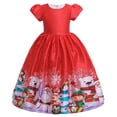 thumbnail image 1 of XEGLSBU Dresser Kids Child Girls Pageant Gown Christmas Dance Party Princess Dress Fall Dresses for Wedding Guest Red-3 Size 6-7 Years, 1 of 2