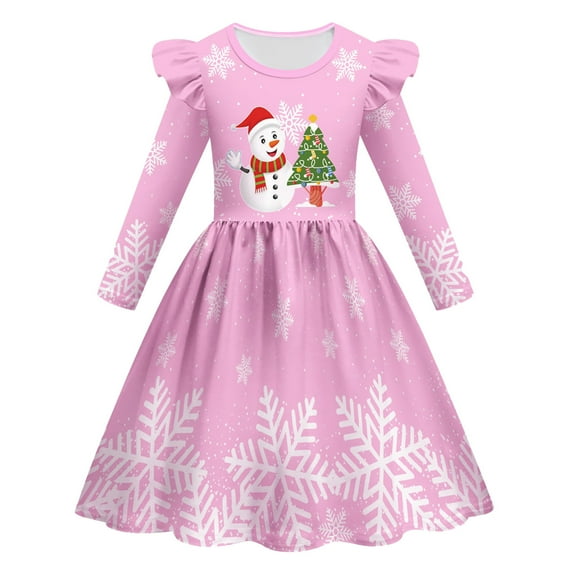 XEGLSBU Dresses for Girls 14-16 Child Xmas Girls Dresses Party Dance Kids Christmas Princess Dress Girls Dresses Size 7 Size 4-5 Years