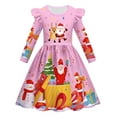 thumbnail image 1 of XEGLSBU Dresses for Girls 5-6 Elegant Child Xmas Girls Dresses Party Dance Kids Christmas Princess Dress Dresses for Girls B-Pink Size 3-4 Years, 1 of 3