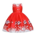 thumbnail image 1 of XEGLSBU Dresses for Teens Kids Child Girls Pageant Gown Christmas Dance Party Princess Dress Girls Dresses Size 8-10 Red Size 6-7 Years, 1 of 4