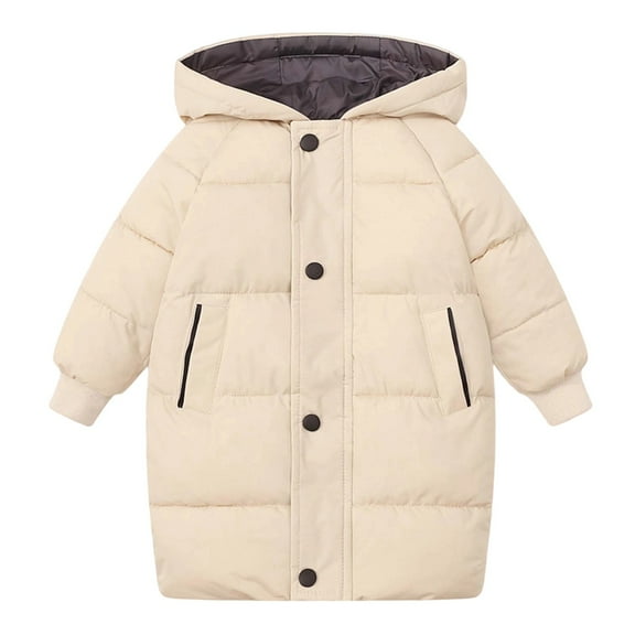 XEGLSBU Girls Coats Size 10-12 Winter Coat Girls Long Down Coat Warm Winter Jacket with Insulation for Cold Weather Outdoor Activities Girls Winter Coat Size 10/12 White Size 2-3 Years