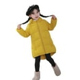 thumbnail image 1 of XEGLSBU Girls Coats Size 6-10 Girls Lightweight Down Jacket Winter Cartoon Short Coats for Kids Warm Thin Quilted Outerwear with Prints Girls Coats Size 6X Yellow Size 5-6 Years, 1 of 4