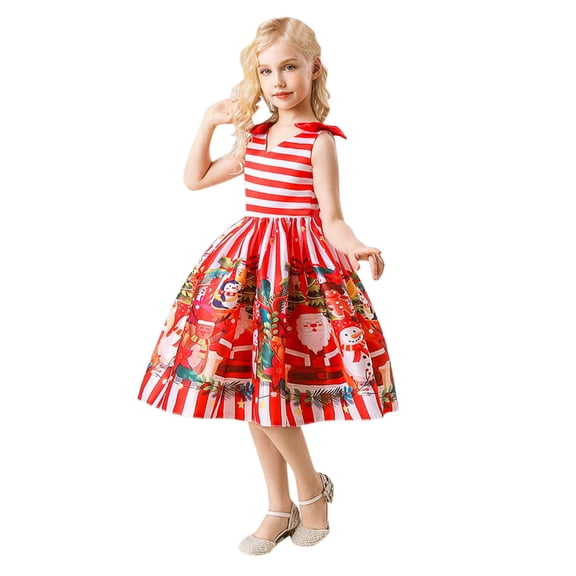 XEGLSBU Girls Dresses Size 10-12 Fancy Kids Child Girls Pageant Gown Christmas Xmas Dance Party Princess Dress Girls Dresses Size 7/8 2-Red Size 4-5 Years