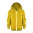 thumbnail image 1 of XEGLSBU Girls Hoodies Size 7-8 Baby Kids Long Sleeve Letter Printed Hoodie Zipper Up Sweatshirts Children Unisex Soft Coat Blouse With Pocket Yellow-A Size 4-5 Years, 1 of 6