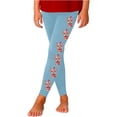 thumbnail image 1 of XEGLSBU Girls Leggings Size 7-8 Lined Autumn Girls Sports Outerwear Leggings Cute Cartoon Printed Stretch Pants Children's Leggings Girls Leggings Blue-D Size 5-6 Years, 1 of 5