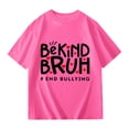 thumbnail image 1 of XEGLSBU Girls Shirts Crop Graphic Tee for Girls Short Sleeve Casual Shirt Comfortable Summer for Cute Print z260820-B-Pink Size 9-10 Years, 1 of 4