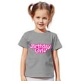 thumbnail image 1 of XEGLSBU Girls Shirts Size 12-16 Girl's Birthday Cute Shirts and T Shirt Short Sleeve (1Y 13Y) Grey Size 3-4 Years, 1 of 6