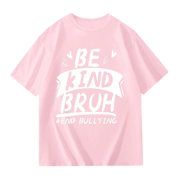 XEGLSBU Girls Shirts Size 14-16 Trendy Cute Graphic Tee for Girls Short Sleeve Casual Shirt Summer for Cute Print Light Pink Size 3-4 Years