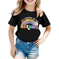 thumbnail image 1 of XEGLSBU Girls Shirts Size 6 Pack Stylish Girls Tops for Loose Fit Tees & Shirts for Ages 3 16 for Spring and Summer Easy to Clean Great For Black Size 11-12 Years, 1 of 4