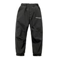 thumbnail image 1 of XEGLSBU Girls Snowpants Insulated Winter Windproof Ski Trousers for Kids Outdoor Activities Cold Weather Thermal Lined Softshell Hiking Climbing Black Size 8-9 Years, 1 of 3
