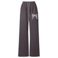 thumbnail image 1 of XEGLSBU Girls Sweatpants Size 8/9 Girls Bow Detail Loose Fit Straight Leg Jogger Pants with Back Pocket Casual Playwear Soft Comfortable Trousers Grey Size 8-9 Years, 1 of 4