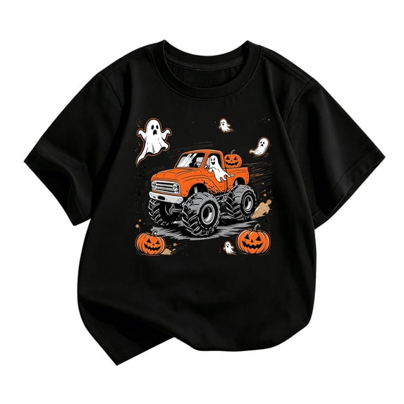 XEGLSBU Girls T ShirtS Casual Short Sleeve Graphic Tops with Cute Halloween Print for Everyday Play and School Wear Purple Size 12-13 Years
