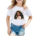 thumbnail image 1 of XEGLSBU Girls T Shirts Size 12-14 Layer Kid Girls Cute Print Graphic Round Neck Short Sleeve Tee Summer Casual T Shirt White Size 3-4 Years, 1 of 4