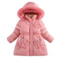thumbnail image 1 of XEGLSBU Girls Winter Coat Size 12 Girls Winter Dress Coats Hooded Jackets Outwear Girls Coats Size 8-10 A-Pink Size 9-10 Years, 1 of 9