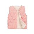 thumbnail image 1 of XEGLSBU Girls Winter Coats Size 7/8 Overnight Girls Warm Winter Vest Padded Quilted Sleeveless Jacket Outerwear Cozy Thermal for Cold Weather Kids Lightweight Comfort Casual Wear Red Size 4-5 Years, 1 of 6