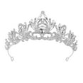 thumbnail image 1 of XEGLSBU Hair Bows for Girls 4-6 with Band Girls Hair Accessories for Kids Birthday Party Wedding Dress up Jewelry Headband for Teens Baby Girl Bows Clips for Hair Silver Size 8years+, 1 of 7
